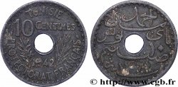 TUNESIEN - Französische Protektorate  10 Centimes AH 1361 1942 Paris