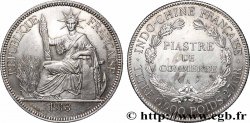 INDOCHINA 1 Piastre de Commerce 1913 Paris EBC+ 