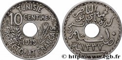 TUNISIA - French protectorate 10 Centimes AH 1337 1919 Paris