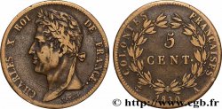 FRENCH COLONIES - Charles X, for Guyana 5 Centimes Charles X 1830 Paris - A