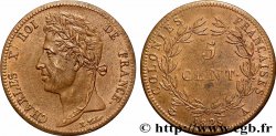 FRENCH COLONIES - Charles X, for Guyana 5 Centimes Charles X 1828 Paris - A