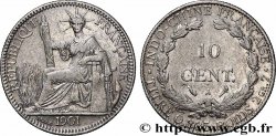 FRENCH INDOCHINA 10 Centièmes 1901 Paris