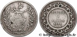 TUNISIA - FRENCH PROTECTORATE 2 Francs AH1308 1891 Paris - A