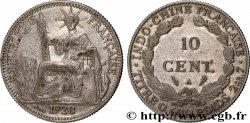 INDOCHINE FRANÇAISE 10 Centièmes 1928 Paris