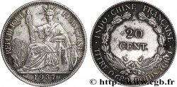 INDOCHINA 20 Centièmes 1937 Paris