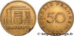 SAARLAND 50 Franken 1954 Paris