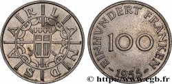SAARLAND 100 Franken 1955 Paris 