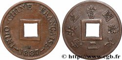 FRANZÖSISCHE-INDOCHINA 1 Sapèque (1/500 de Piastre) 1887 Paris