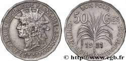 GUADELOUPE Bon pour 50 Centimes 1921 