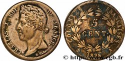 COLONIAS FRANCESAS - Charles X, para Guayana 5 Centimes Charles X 1828 Paris - A