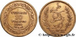 OR, PALLADIUM ET PLATINE INVESTISSEMENT 10 Francs or Bey Ali AH 1308 1891 Paris