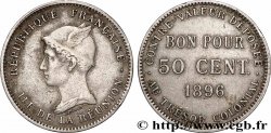 REUNION - Third Republic Bon pour 50 Centimes 1896 sans atelier