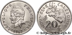NEW CALEDONIA 20 Francs Marianne 1967 Paris