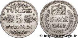 TUNISIA - French protectorate 5 Francs AH 1355 1936 Paris