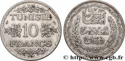 TUNEZ - Protectorado Frances 10 Francs au nom du Bey Ahmed datée 1353 1934 Paris
