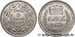 TUNISIA - French protectorate 5 Francs AH 1358 1939 Paris