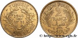 TUNISIA - French protectorate Bon pour 2 Francs sans le nom du Bey AH1364 1945 Paris