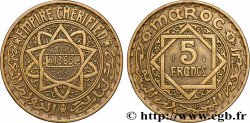 MOROCCO - FRENCH PROTECTORATE 5 Francs AH 1365 1946 Paris
