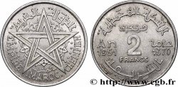 MOROCCO - FRENCH PROTECTORATE 2 Francs Empire Chérifien - Maroc AH1370 1951 Paris