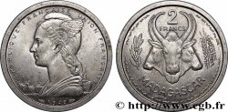 MADAGASCAR - UNIóN FRANCESA 2 Francs 1948 Paris