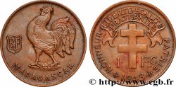 ÎLE DE MADAGASCAR - France Libre 1 Franc 1943 Prétoria