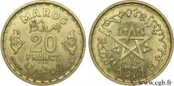 MOROCCO - FRENCH PROTECTORATE Essai de 20 Francs AH 1371 1952 Paris