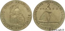 FRENCH POLYNESIA - French Oceania 2 Francs ESSAI 1948 Paris AU 