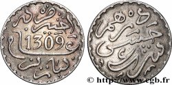 MOROCCO 1 Dirham Hassan I an 1309 1891 Paris