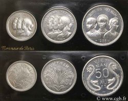 VIETNAM (a 1954) Boîte de 10, 20 et 50 xu ESSAI 1953 Paris 