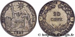 INDOCINA FRANCESE 20 Centièmes 1937 Paris 