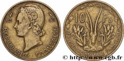 FRENCH WEST AFRICA 10 Francs 1956 Paris