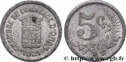 ALGÉRIE 5 Centimes Chambre de commerce d’Oran 1921 Oran