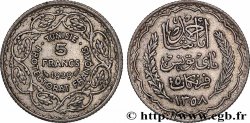 TUNISIA - Protettorato Francese 5 Francs AH 1358 1939 Paris 