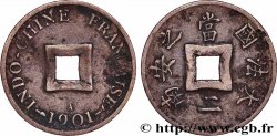 FRANZÖSISCHE-INDOCHINA 1 Sapèque (1/500 de Piastre) 1901 Paris