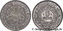 MAROCCO - PROTETTORATO FRANCESE 5 Francs AH 1370 1951 Paris 