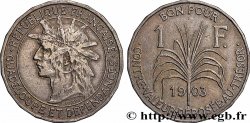 GUADELOUPE Bon pour 1 Franc 1903 