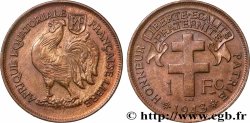 AFRIQUE ÉQUATORIALE FRANÇAISE - FRANCE LIBRE 1 Franc 1943 Prétoria
