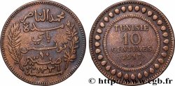 TUNISIE - PROTECTORAT FRANÇAIS 10 Centimes AH1336 1917 Paris