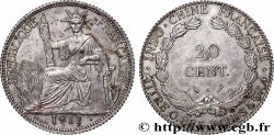 INDOCHINE FRANÇAISE 20 Centièmes 1911 Paris