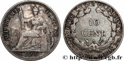 INDOCHINE FRANÇAISE 10 Centièmes 1899 Paris