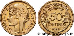 AFRICA FRANCESA DEL OESTE 50 Centimes Morlon 1944 Londres