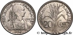 FRENCH INDOCHINA 20 Centièmes 1941 San Francisco