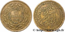 TUNISIA - Protettorato Francese 5 Francs AH1365 1946 Paris 
