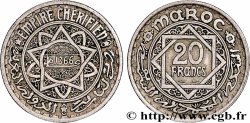 MARUECOS - PROTECTORADO FRANCÉS 20 Francs AH 1366 1947 Paris