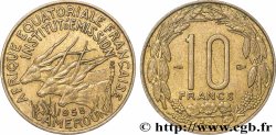 AFRICA EQUATORIALE FRANCESE - CAMERUN 10 Francs 1958 Paris 