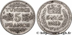 TUNISIA - Protettorato Francese 5 Francs AH 1355 1936 Paris 