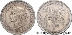 GUADELUPA Bon pour 50 Centimes 1921  