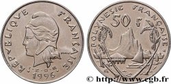 POLYNÉSIE FRANÇAISE 50 Francs I.E.O.M. Marianne / paysage polynésien 1996 Paris