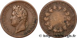 FRENCH COLONIES - Louis-Philippe for Guadeloupe 5 Centimes Louis Philippe Ier 1839 Paris - A