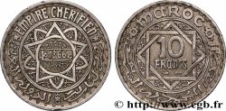 MAROCCO - PROTETTORATO FRANCESE 10 Francs AH 1366 1947 Paris 